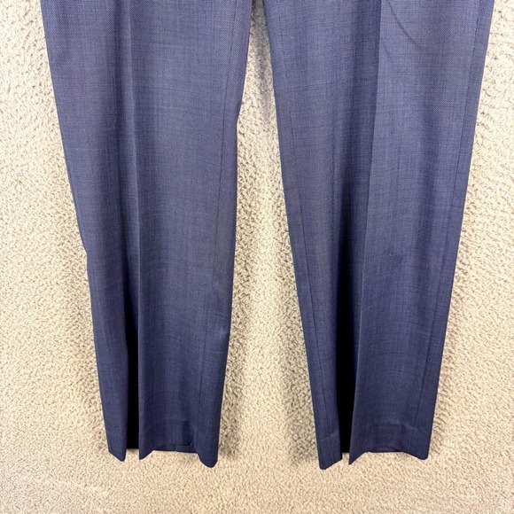 Banana Republic Pants Mens 33 Blue Tailored Slim Fit Dress Trousers Office 34x34 - Picture 2 of 16